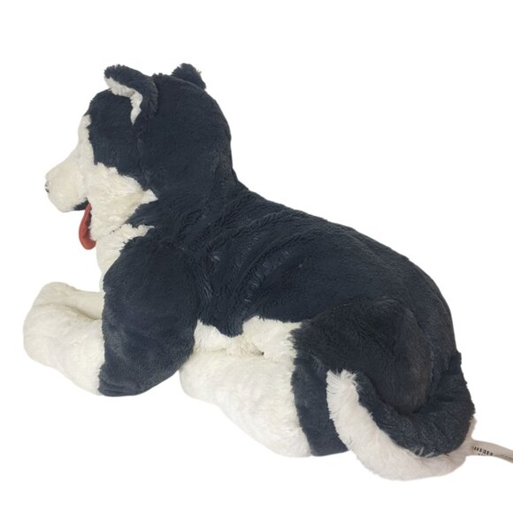 Ikea Lg Siberian Husky Dog Plush 22.5" Soft Stuffed Animal Realistic Gray White - Picture 2 of 9